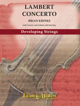 Lambert Concerto for Violin and String Orchestra Orchestra sheet music cover